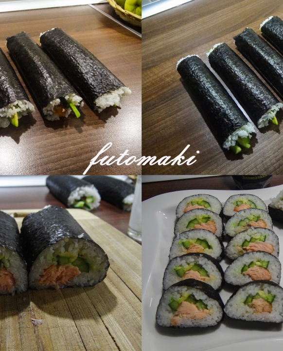 Sushi futomaki z octem ryżowym i sosem sojowym Tao Tao